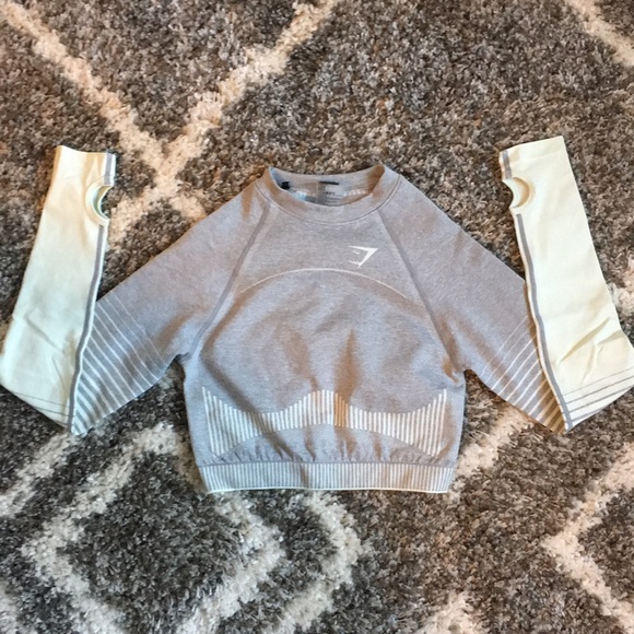 Gymshark Amplify Seamless long sleeve crop top Size S - Picture 2 of 6